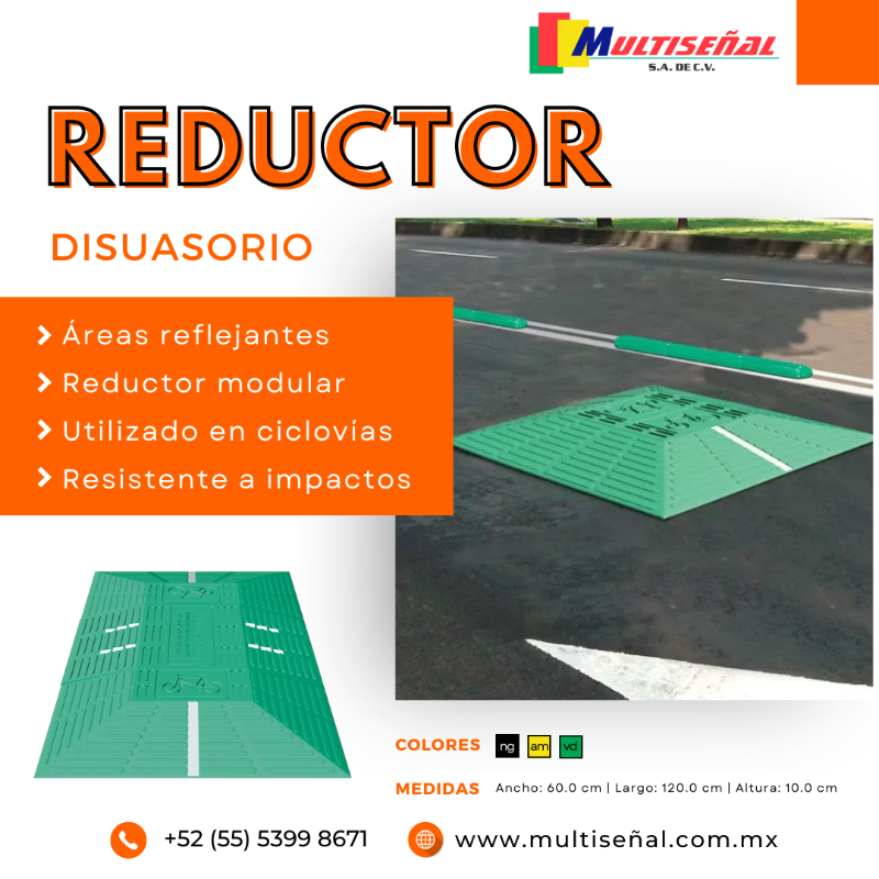 multisenal's tweet photo. El Reductor Disuasorio asegura la reducción de velocidad protegiendo a ciclistas y peatones. 🚲🚶

Más información:
https://t.co/yVeeATbD2U
+52 (55) 5399 8671 

#multiseñal #seguridadvial #reductor