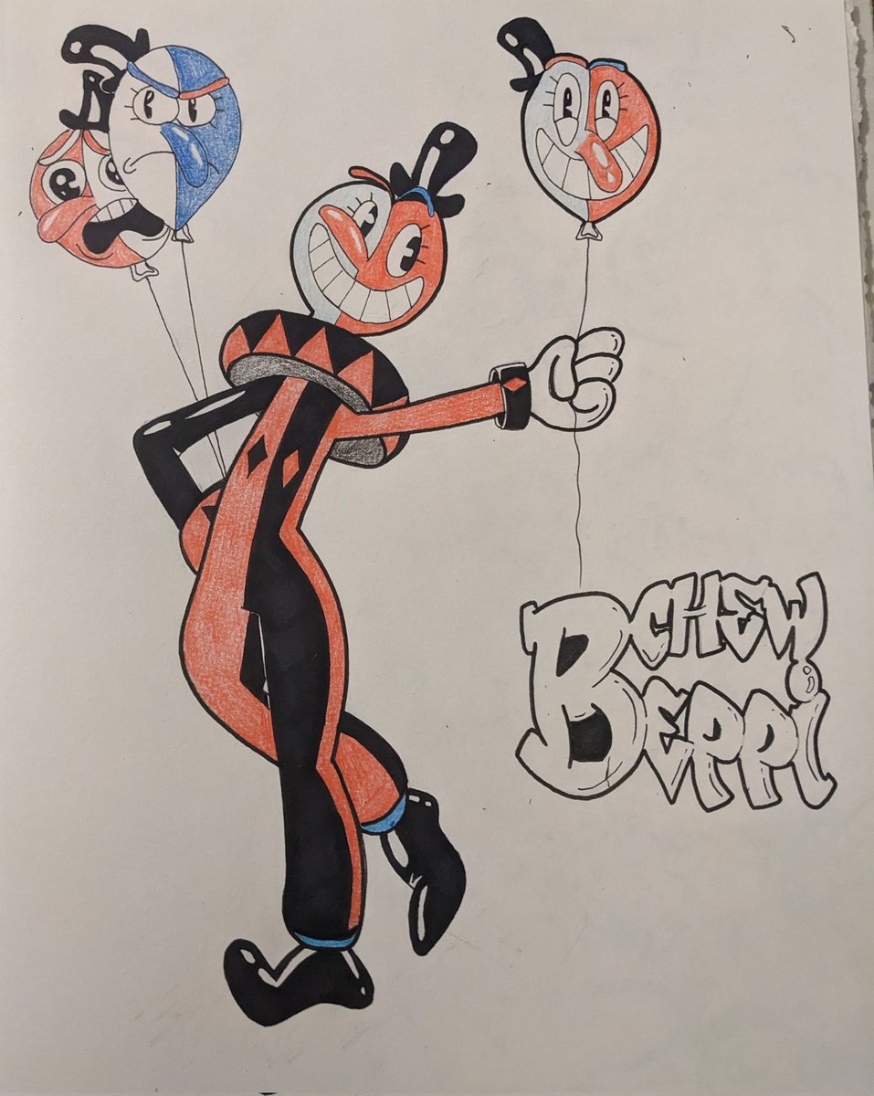 richlowke's tweet photo. Friday night sketchbook doodles and beppi special requested from my biggest fan @comicsfrombecca 😁
#cupheadshow #beppi https://t.co/6gQS93l3xD