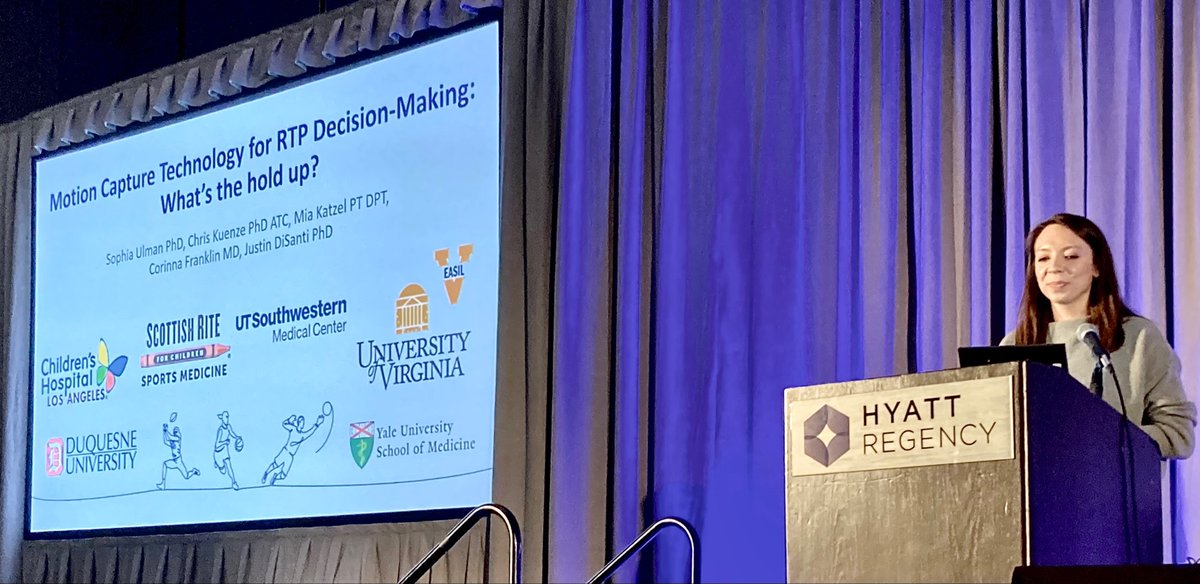 SRChildren_'s tweet photo. Our director of Movement Science Sophia Ulman, PhD, is at #PRiSM2023 and is leading a team of experts who are presenting studies using motion capture analysis. She is also hosting a program on using motion capture for return to play planning. @GCMAS @POSNA @prism_society https://t.co/szGcNrCXmN