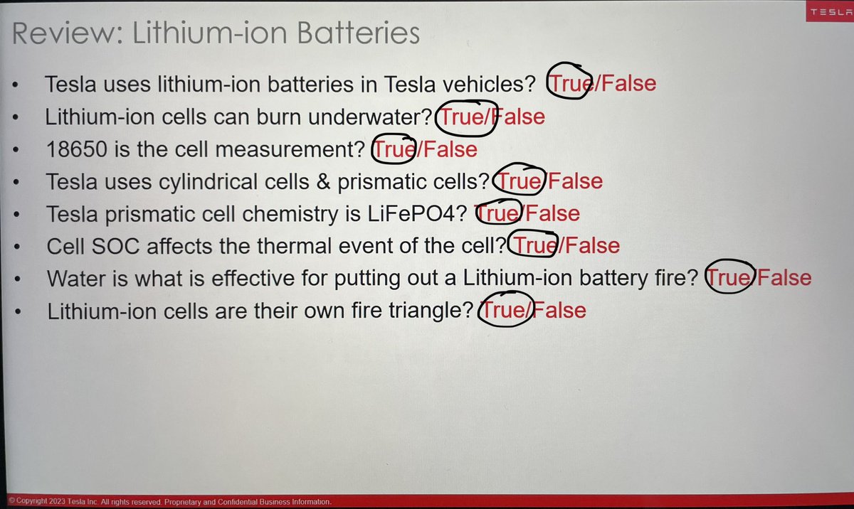 Some important first responder info from my training with <a href="/Tesla/">Tesla</a> today. 

More info coming soon…