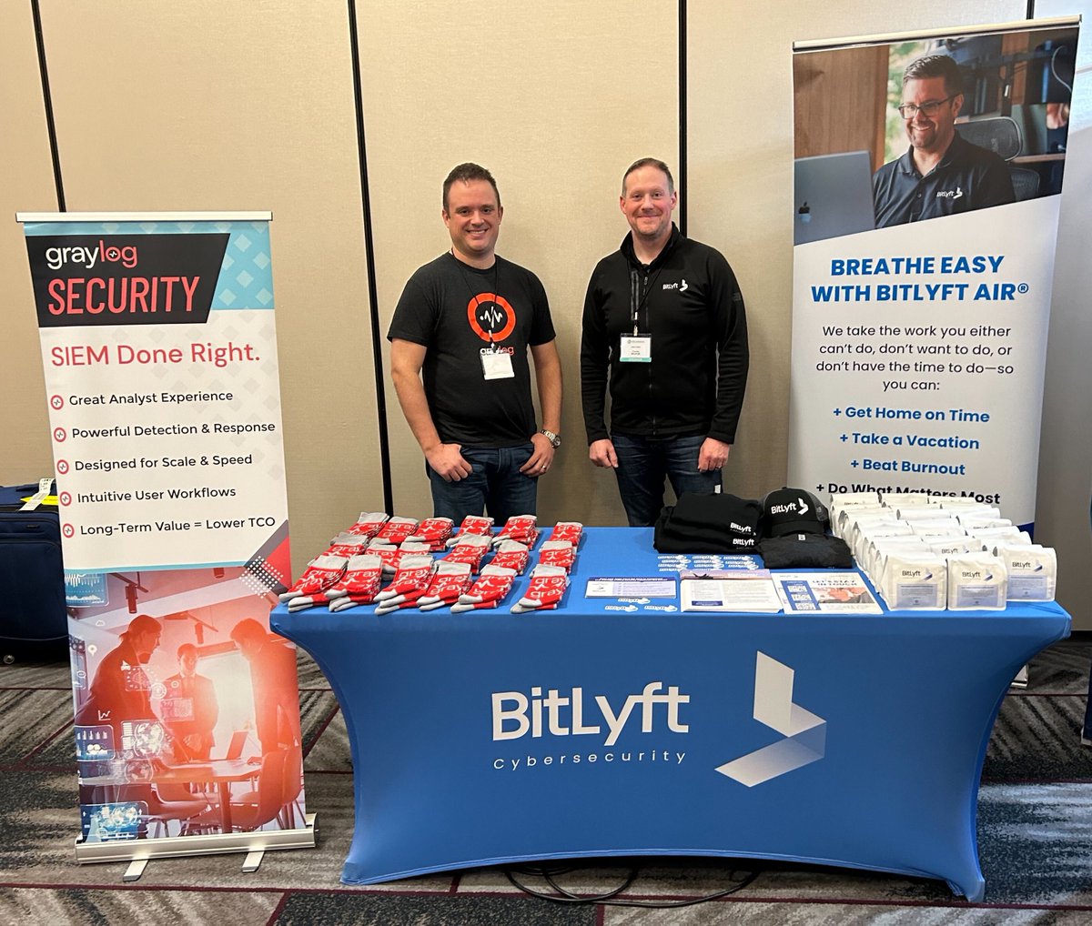 graylog2's tweet photo. We had a great time at the @DataConnectors #Cybersecurity Conference in Salt Lake City this week! Catch us at the next one on Feb. 9th in Charlotte, NC. Register here: https://t.co/mERz3lCqDb #DataConnectors #cybersecconf @BitLyft https://t.co/5JvF8o0Vxg
