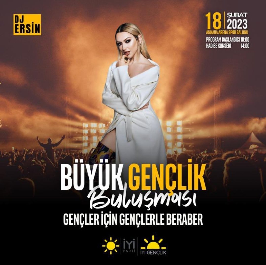 ⏱18 Şubat 2023
📍Arena/Ankara
Büyük Gençlik Buluşmamızda “Gençler için Gençlerle Beraber” olacağız.