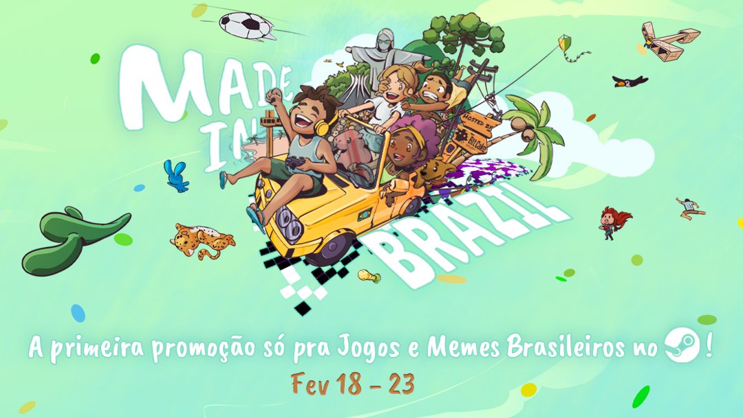 É do Brasil! Steam fará promoção com jogos brasileiros nesta data 2023 Viciados