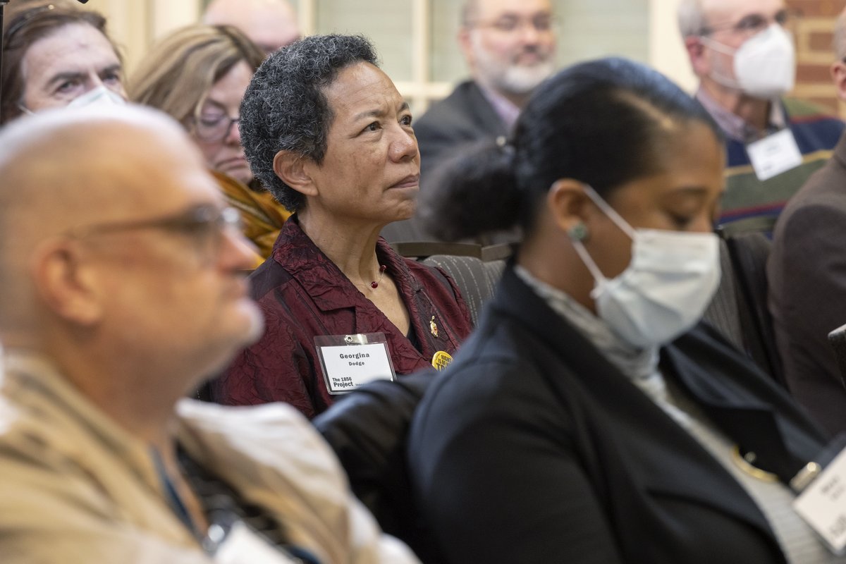 President_Pines's tweet photo. We began #BlackHistoryMonth with @the1856project Inaugural Symposium. This initiative builds upon our commitment to equality, equity, and justice. https://t.co/6o3MNBTTM8
