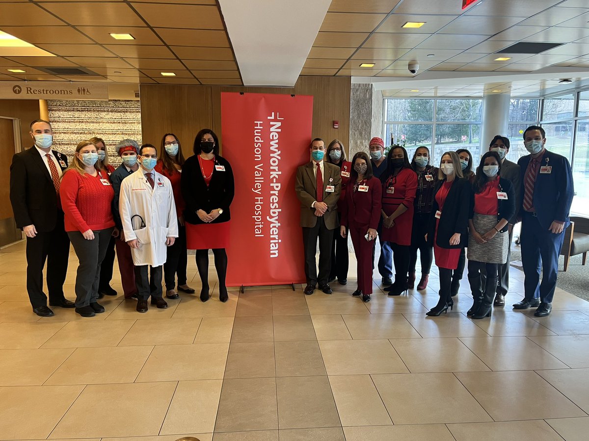 NYP Hudson Valley celebrating #HeartHealthMonth by re-committing to our mission to provide high quality cardiac care &amp; focusing on prevention efforts in our community! ❤️🌎 #WearRedDay
