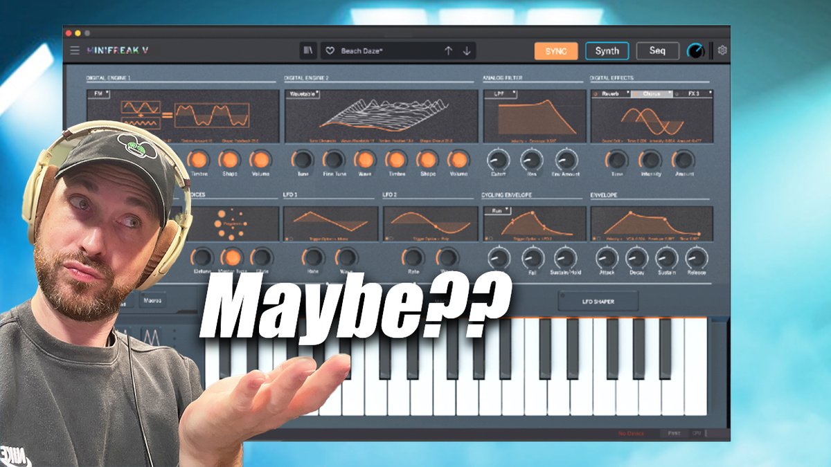 official_emlyn's tweet photo. Is Arturia MiniFreak V for you? https://t.co/Zy2qYhCyLw via @YouTube #arturia #minifreakv #podcast #youtube #emlyninthemix https://t.co/D2osQcnAET