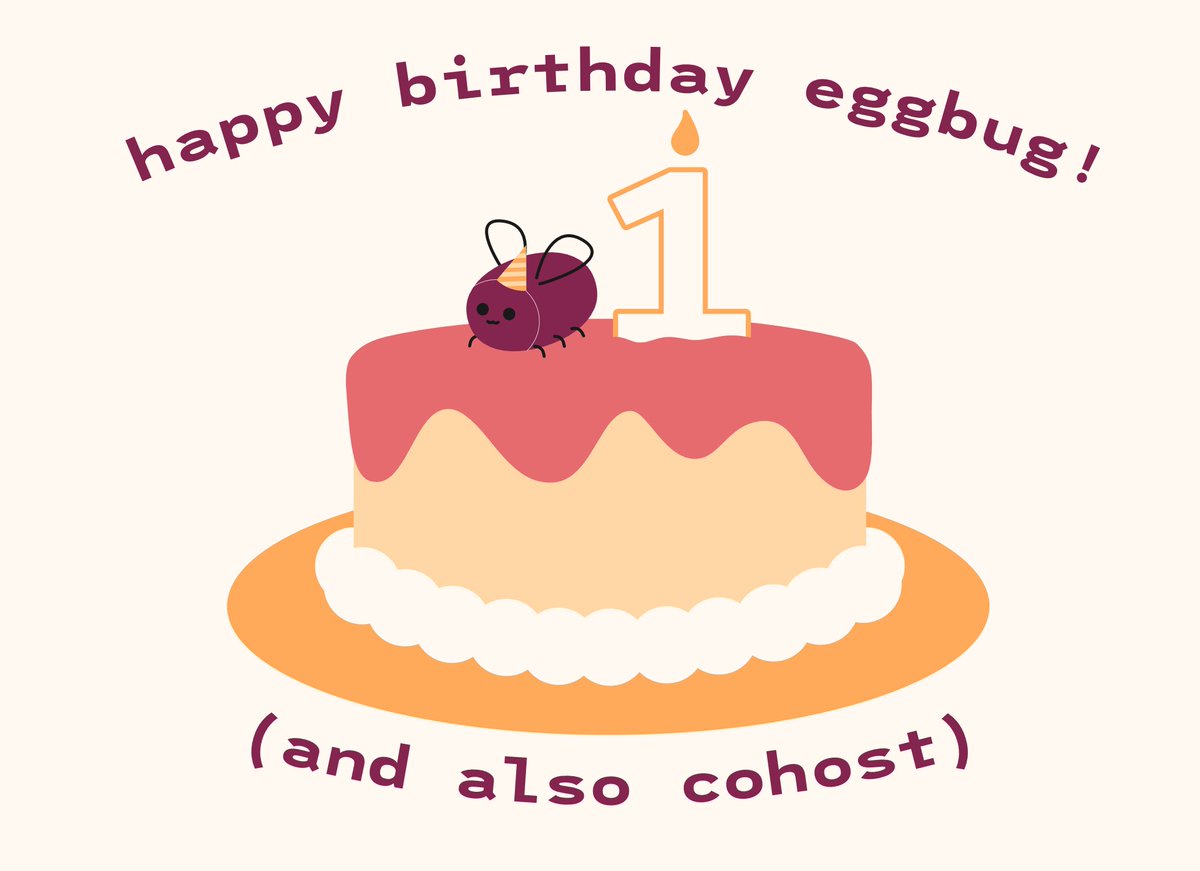 CELEBRATING ONE YEAR OF COHOST (and eggbug!) see how far our little website has come in just one year: cohost.org/staff/post/958…