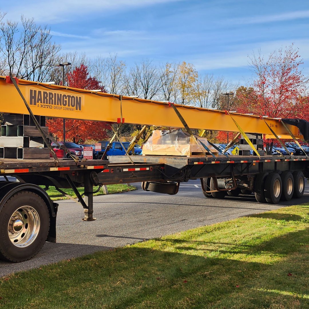 HarringtonHoist's tweet image. Remembering the beautiful fall days in Central PA and the lovely 10 Ton Wire Rope Crane system that left our facility to another happy customer. 

#wirerope #liftingequipment #heavylifting #cranes  #MaterialHandling