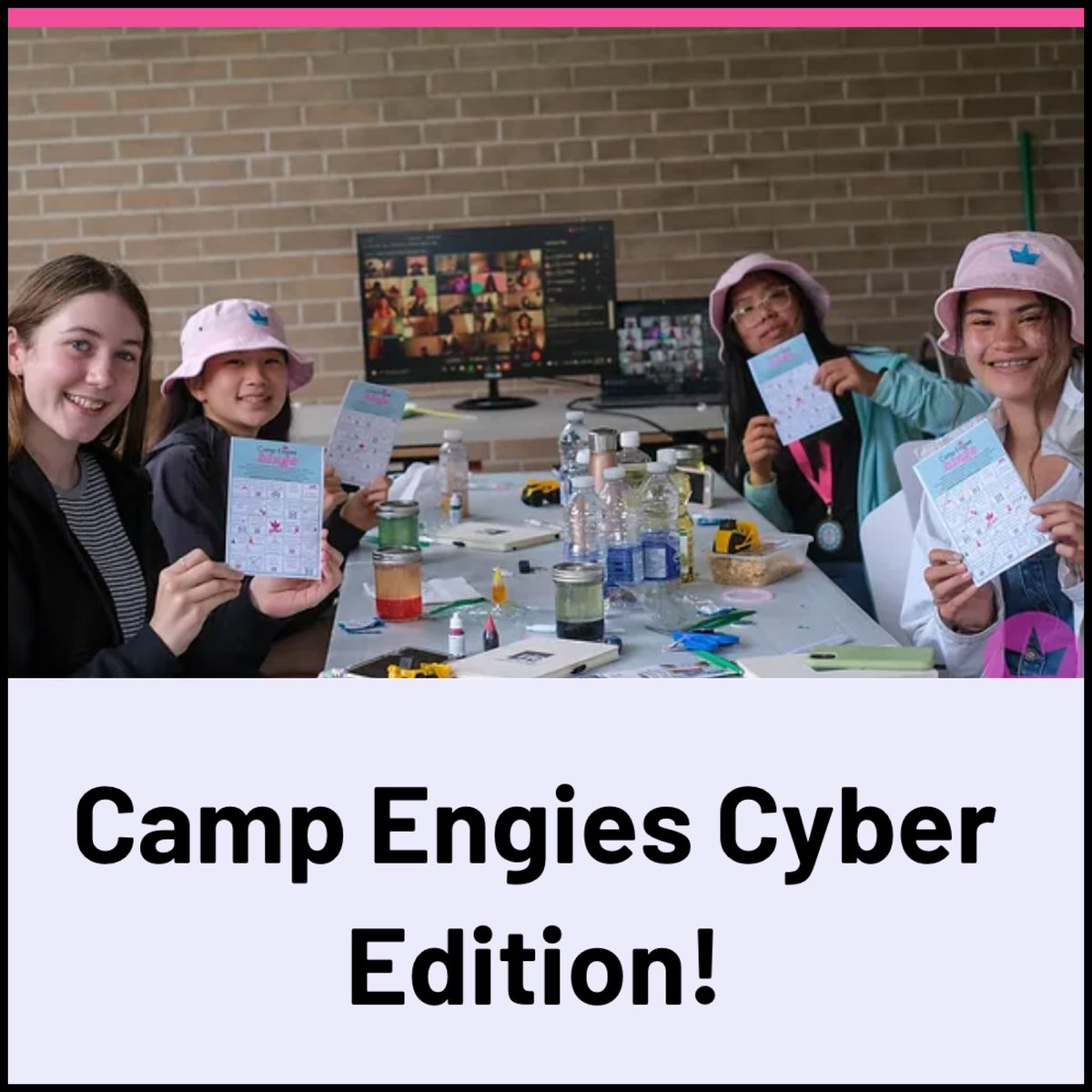 staoapso's tweet photo. Check out this FREE Cyber Camp @campengies happening March 8 on International Women’s Day. For girls aged 10-14 and limited to 75 participants nationwide https://t.co/GxbMFHIyj7 https://t.co/nJF5iyEQKi