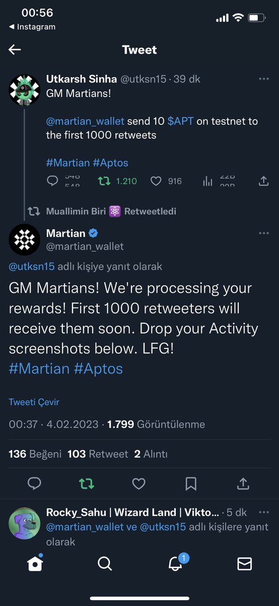 accnft1's tweet photo. @martian_wallet @Muallimin_biri @utksn15 Done ser🫡 https://t.co/DLA56ChqQa