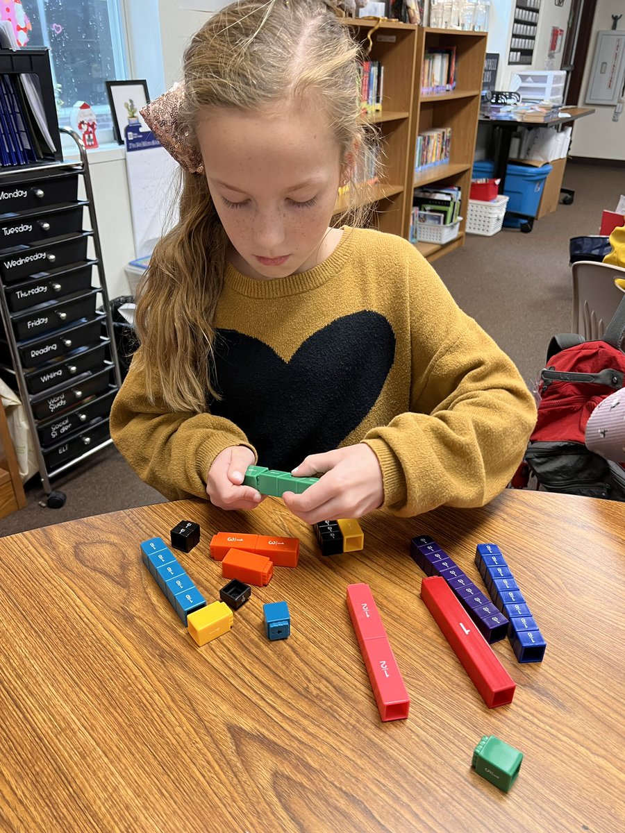 This week we created a water cycle in a jar in Science. The kids loved watching the process, and there were a lot of great conversations about their observations. In Math, we used fraction blocks to find equivalent fractions. #ACECubs