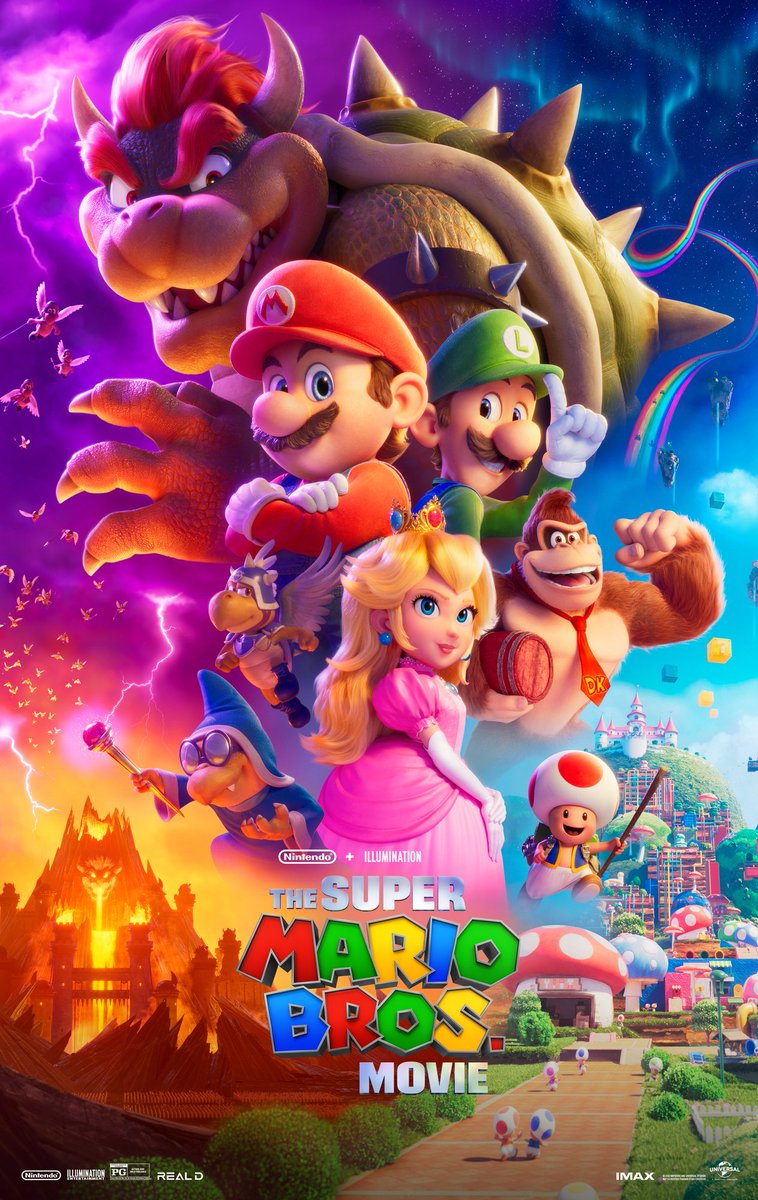 Check out the official poster for The Super Mario Bros. Movie! We're getting closer to the release, look forward to it in theaters soon! #SuperMarioMovie