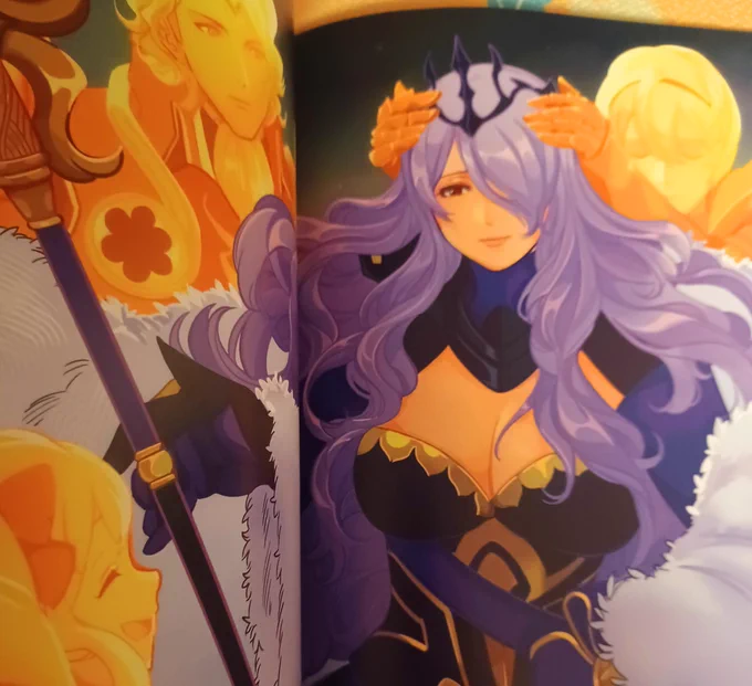 Lamb did a lovely double spread, Ano focused on showing the love Camilla has for her family, hey there's some familiar looking art too! Wonder who did thatAnyway, don't be fooled by the cover, you can in fact NOT peel it off like a protective film! Idiots may try (idiots be me) 