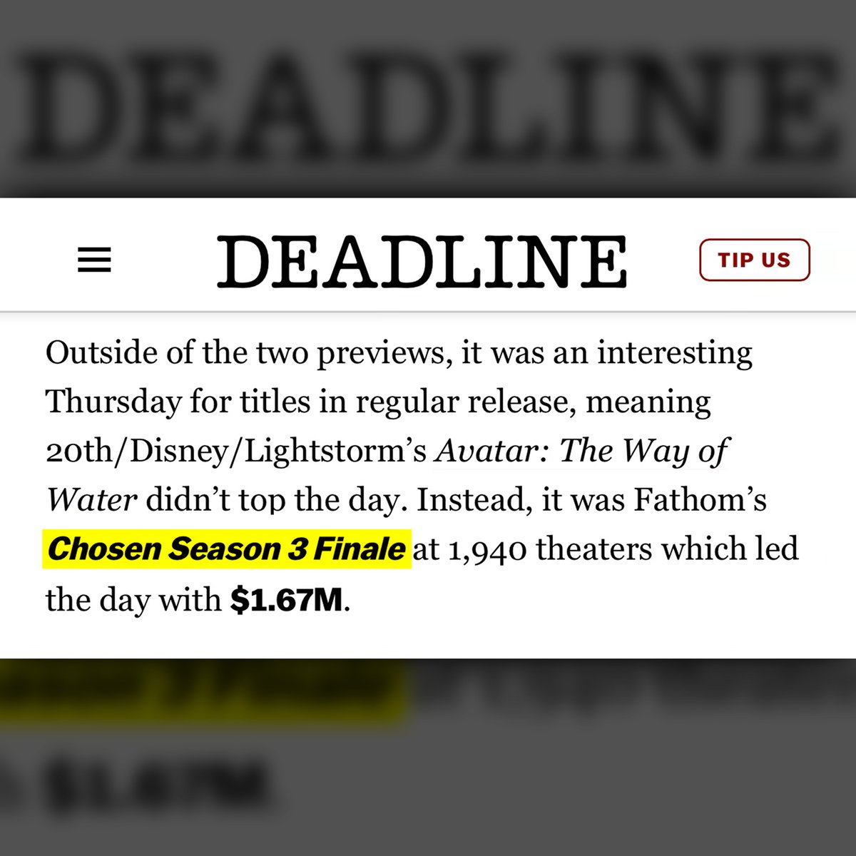 We were excited to give you a chance to see the finale on the big screen, but weren’t expecting this. Look what YOU did.