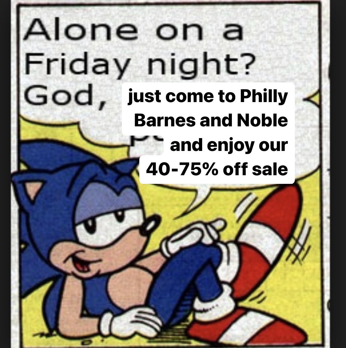 50% off books?!?! 75% off gifts and games?!?! We just made your Friday night plans for you 😏
.
.
#barnesandnoble #barnesandnobleclassics #bnsale #philly #philadelphia #rittenhousesquare