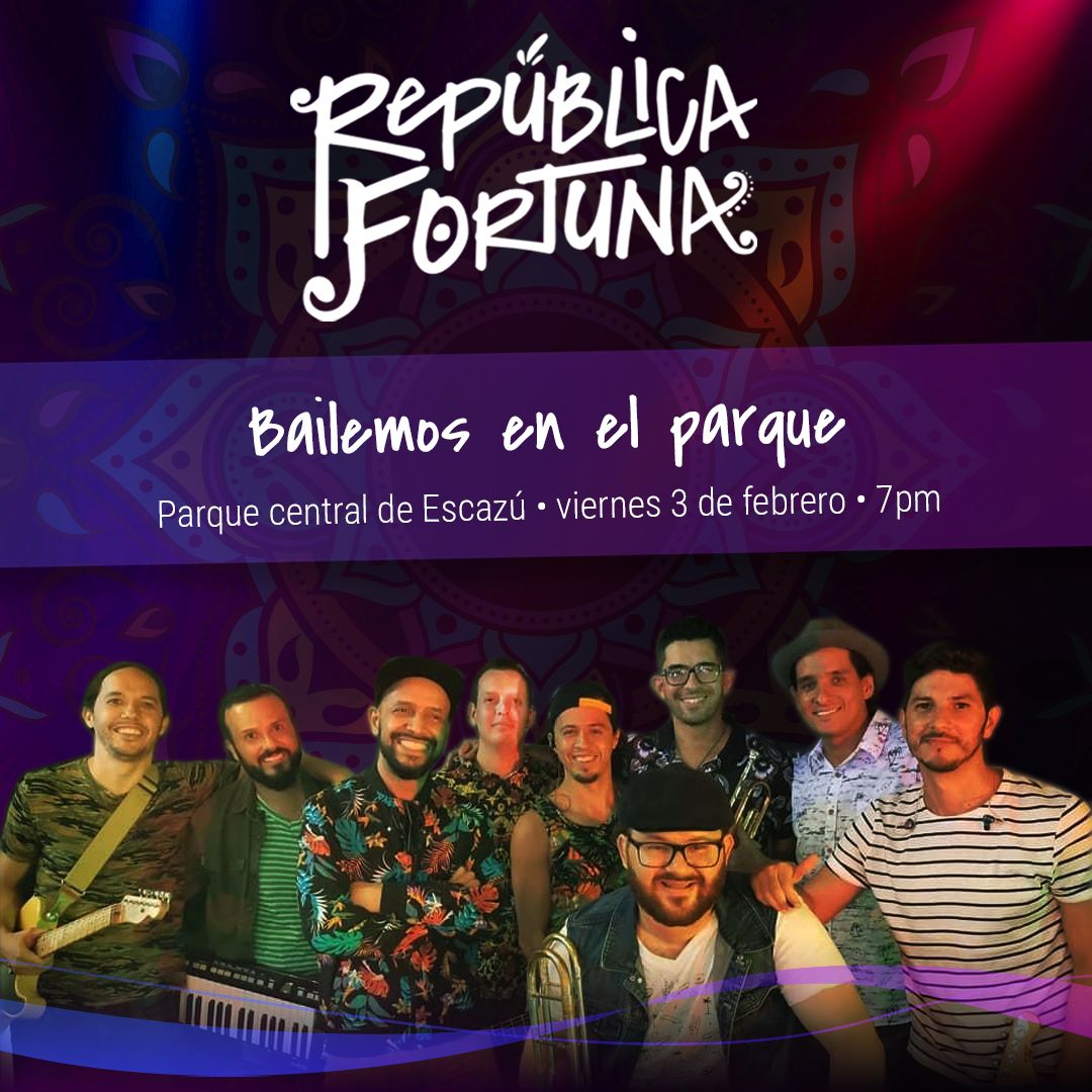Nos vemos hoy a las 7pm  en el parque de Escazú!!