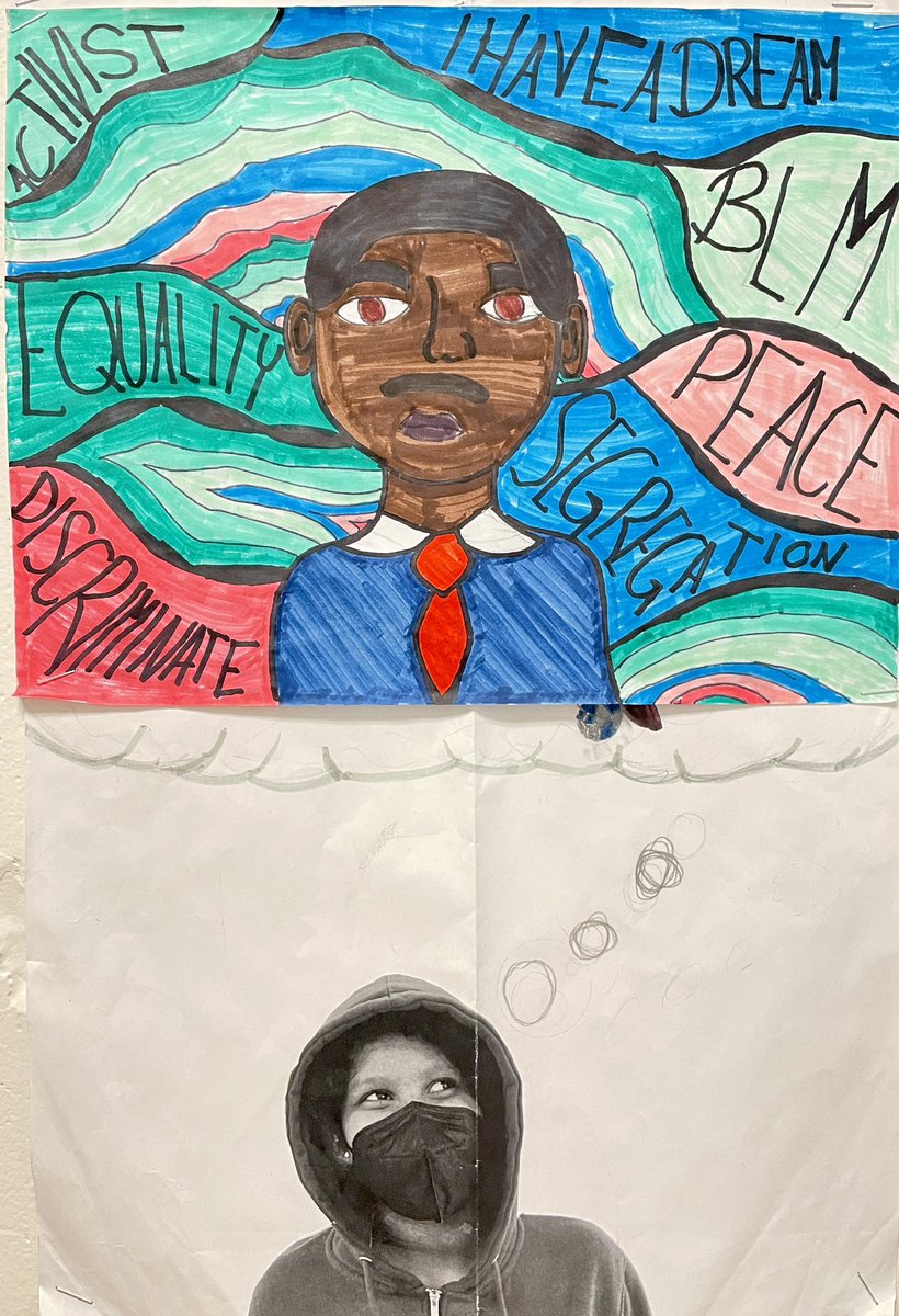 MontereyStorm's tweet photo. Check out these images created by @MontereyStorm students to share concepts they associate with their recent learning about Civil Rights &amp; Martin Luther King Jr.
#BlackHistoryMonth 
@sd61schools https://t.co/EzPLNhJ0uB