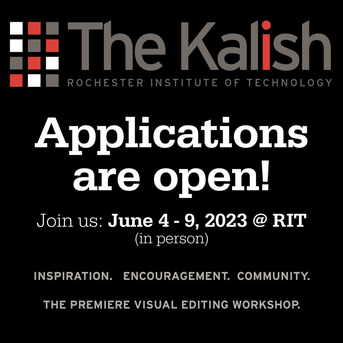 thekalish's tweet photo. Apply by April 1 for this fabulous workshop that deeply explores what it means to be a visual editor, leader, manager and good colleague. Want to talk AI, ethics and editing? We got you. https://t.co/ZSYLYtvKCq
#photojournalism #photography #video https://t.co/o4QJwBQXa2