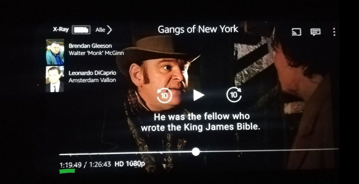 In the #movie 'Gangs of New York' is said @ the 119th minute that #Shakespeare wrote the King James Bible #KJV #GangsofNewYork (Psalm 46 is a hint also)