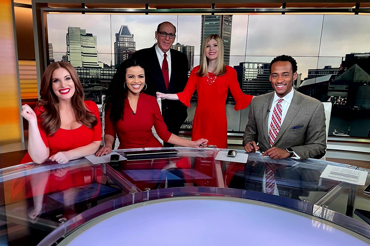 heartmaryland's tweet photo. Thank you to the news teams at our local Baltimore stations @wbaltv11, @wjz, @WMAR2News and @FOXBaltimore who participated in Anchors Go Red to raise awareness for cardiovascular disease, particularly among women.
Red looks good on you!
#WearRedDay
#GoRedMD
#HeartMonth https://t.co/lX8GENOo6I