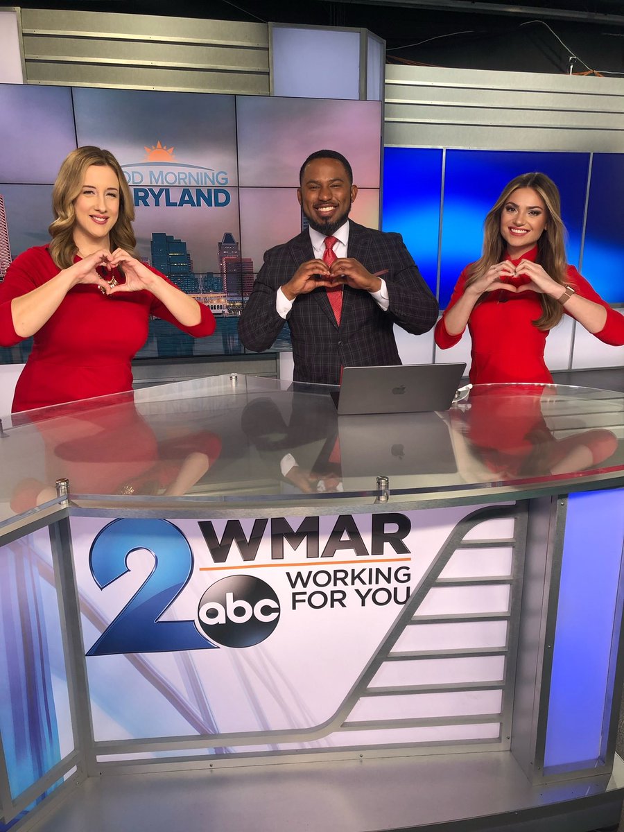 heartmaryland's tweet photo. Thank you to the news teams at our local Baltimore stations @wbaltv11, @wjz, @WMAR2News and @FOXBaltimore who participated in Anchors Go Red to raise awareness for cardiovascular disease, particularly among women.
Red looks good on you!
#WearRedDay
#GoRedMD
#HeartMonth https://t.co/lX8GENOo6I