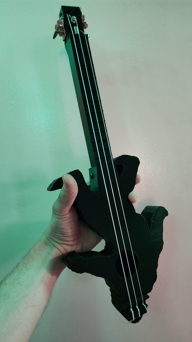 grhmhomelinux's tweet photo. Since #3Dprinted is trending, here is another one of my playable 3D printable 3 string guitars.
#3string #guitar #Ukulele #3Dprinting #music https://t.co/zMzVQBVhwC