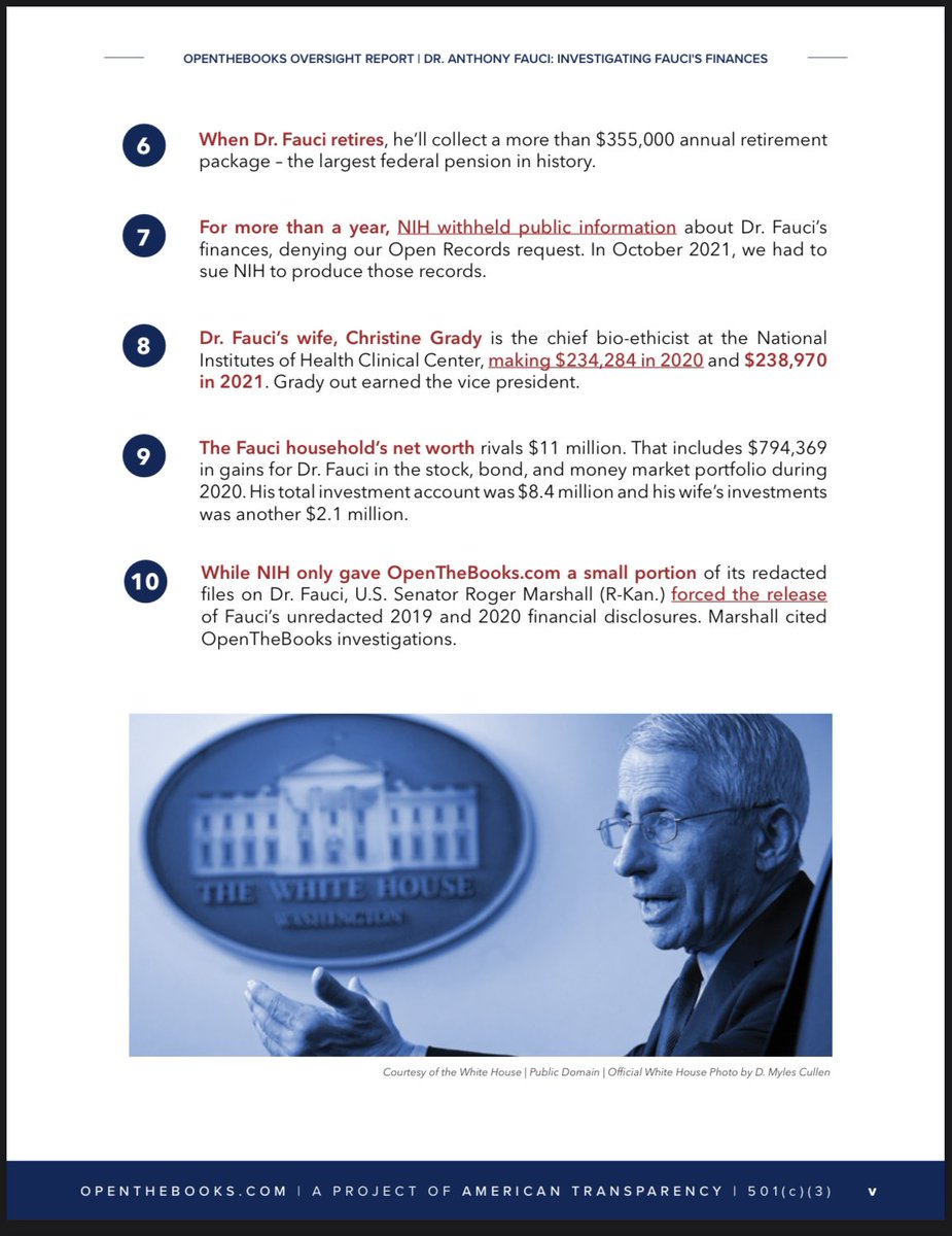mommaleo's tweet image. #RawData Anthony Fauci financial disclosures. 178 pages marshall.senate.gov/wp-content/upl…