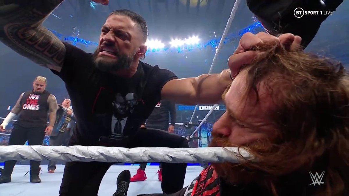 WWEArgentina_OK's tweet image. "Rompiste a mi familia, y ahora voy a romperte en frente de tu familia. Te veo en Montreal".

Con esto, Roman acepta el reto de Sami para Elimination Chamber, y también así termina nuestro MaM de #Smackdown

Mañana habrá #OneFall por Twitch, a las 17 hrs !!!