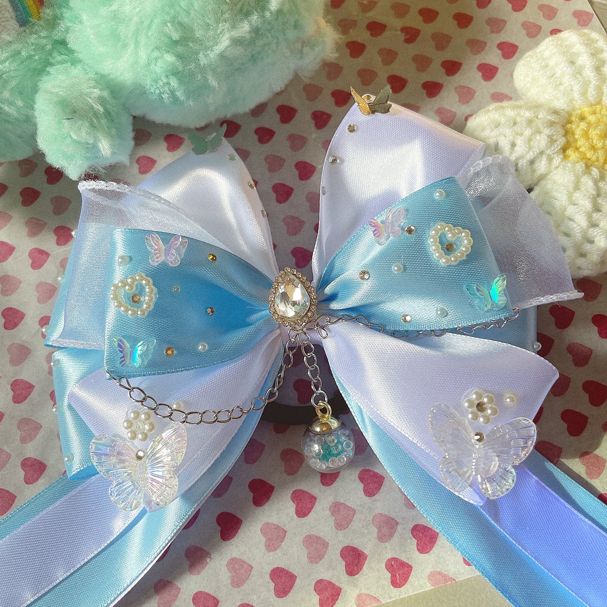 jellyammy11's tweet photo. น้องฟ้าละมุนละมัย ราคาเริ่มต้น 99฿ 🦋
แถมส่งไวมากๆ 💙😁

#ตลาดนัดtresure #TREASURE_hello_in_bangkok #โบว์ติดแท่งไฟ #TREASUREinbangkok https://t.co/rmb08aQ6EU