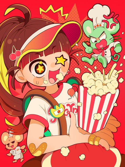 「bangs popcorn」 illustration images(Latest)