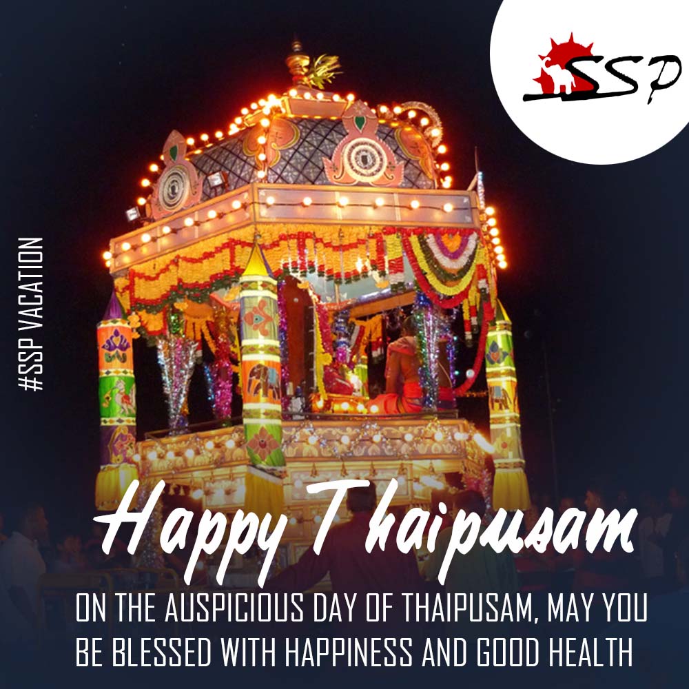 SspVacation's tweet photo. Happy Thaipusam https://t.co/jmdeKqTLUW