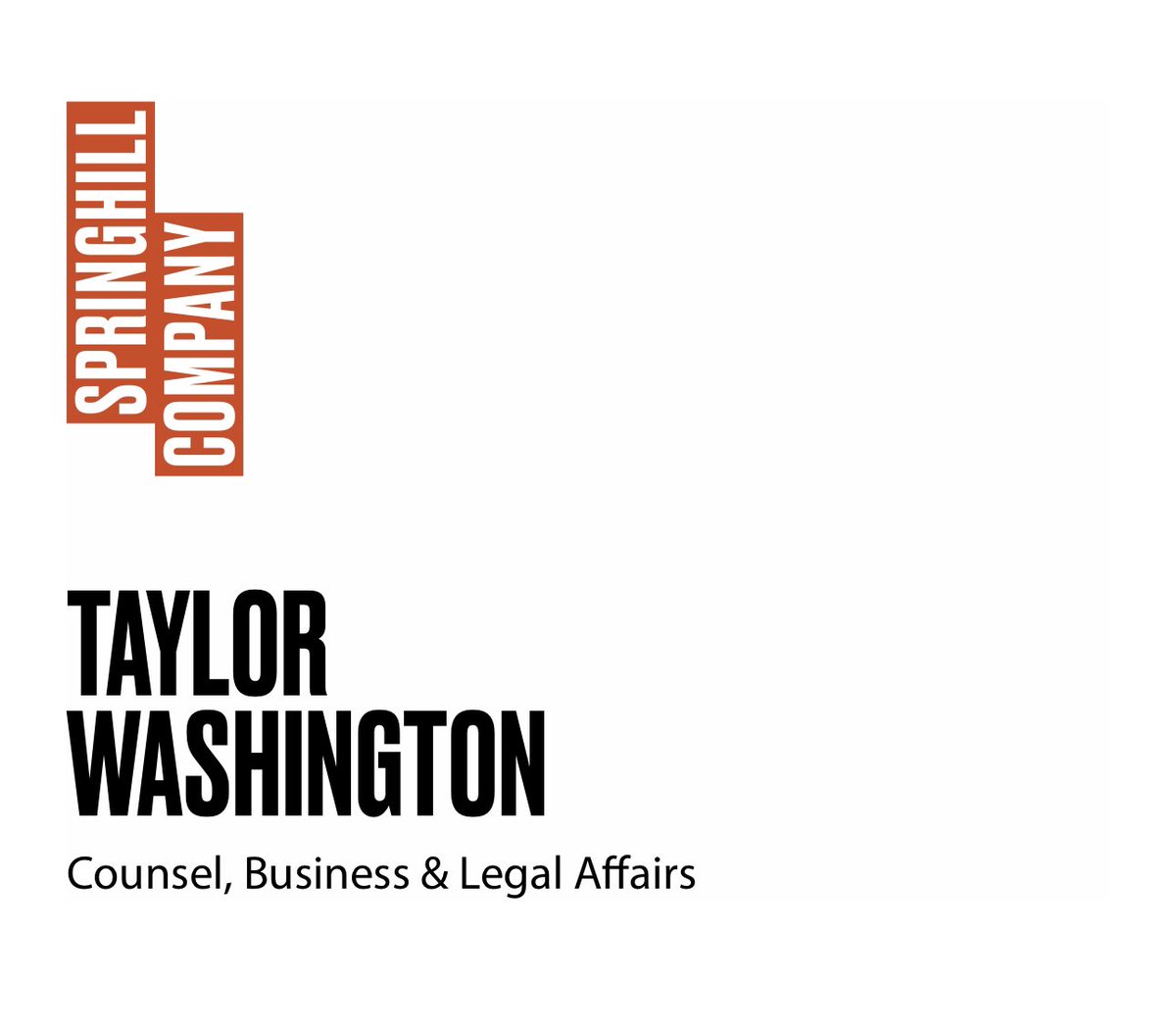trwashingtonesq's tweet photo. Excited to officially join the SpringHill Company (founded by LeBron James and Maverick Carter) as Counsel (Business &amp; Legal Affairs). Incredibly grateful for the opportunity to further my career at a company aligned with my personal values, mission, interests and goals. https://t.co/EOWIDVEHsT