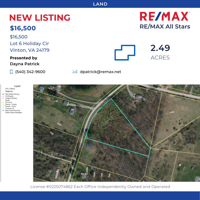 PatrickTeam's tweet image. Nice wooded building lot in a quiet, Non-restricted rural neighborhood. Conveniently located to Roanoke, Bedford and Smith Mountain Lake AND...

Click here for details:
PatrickTeamHomes.com