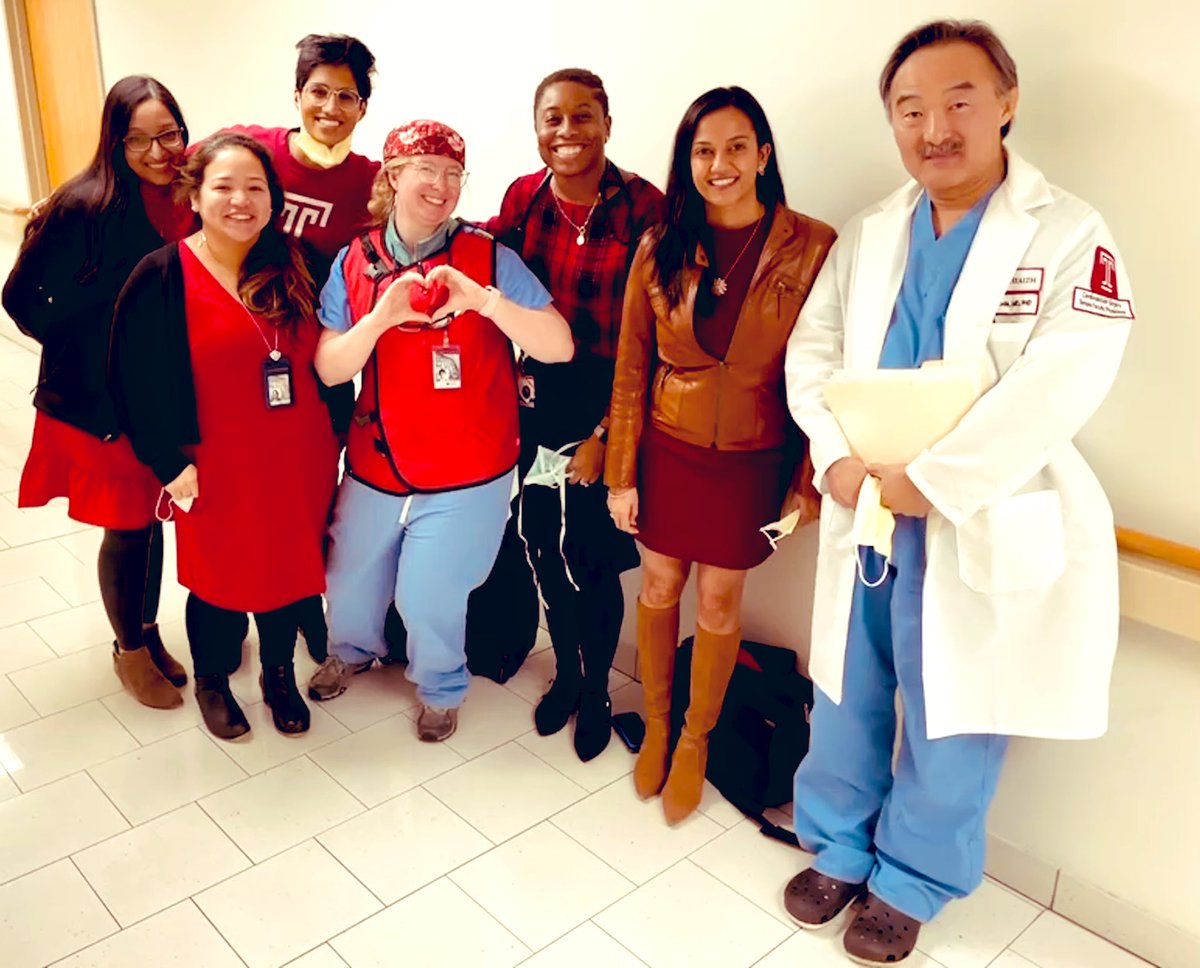 Happy #NationalWearRedDay from @TempleHealth! So lucky to be a part of this incredible team supporting Women’s ❤️ Health! #HeartMonth 

@TempleCards @templemedschool @THVIWIC @AHAPennsylvania @PaChapterACC @ACCinTouch @GoRedForWomen @American_Heart @kkfrench29