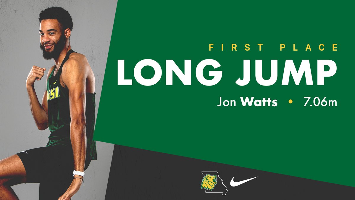 MoSoXCTF's tweet photo. Jon Watts took 1st place in the men's long jump with a mark of 7.06m. #LetsRoar https://t.co/0jr4E7sVx8