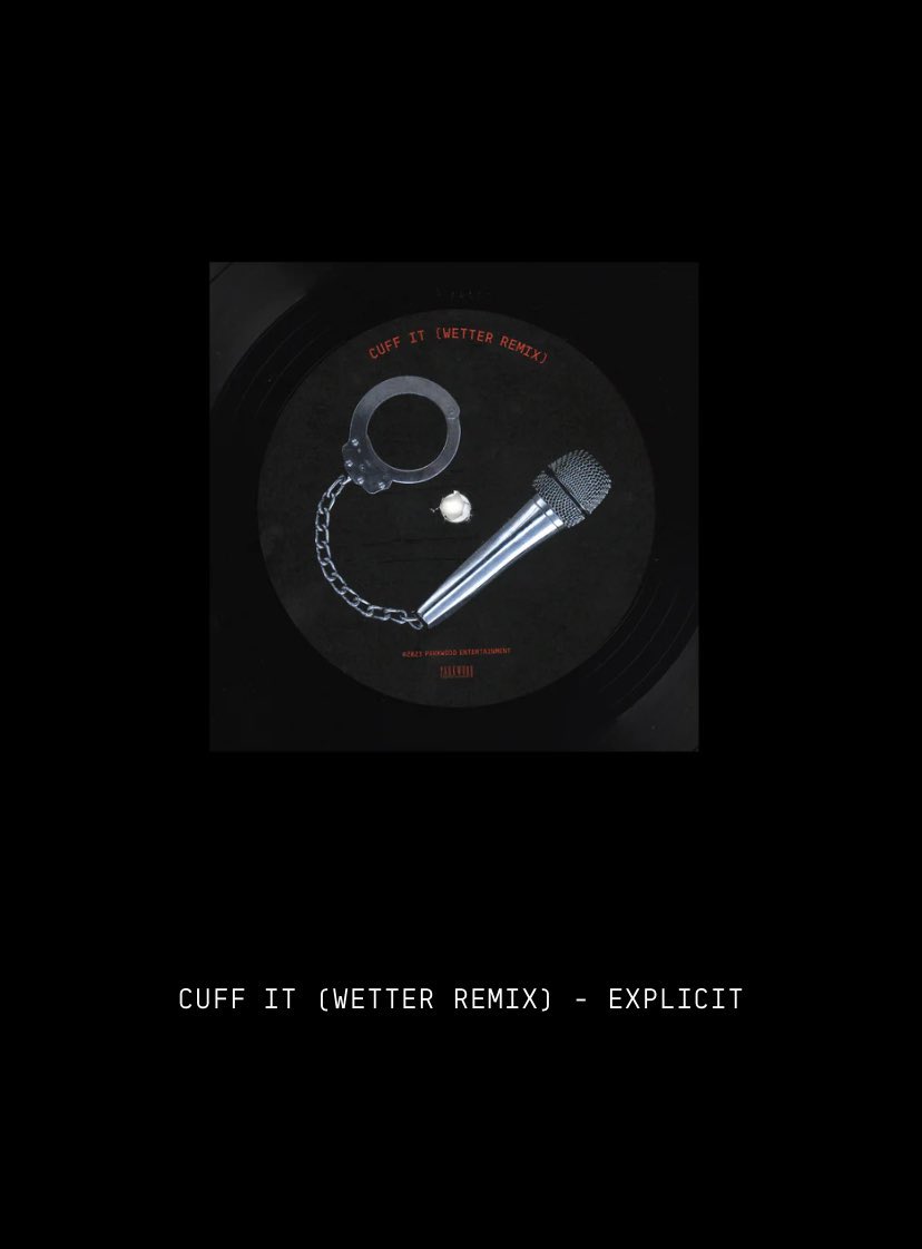 HugoGloss's tweet image. Nós ouvimos um amém?! 🙏 Sem avisar nada pra ninguém, Beyoncé lançou a versão remix de #CUFFIT. Nomeada "CUFF IT (WETTER REMIX)", a faixa foi mixada pelo DJ Esentrik e conta com um sample da música “Wetter”, do rapper Twista. (+)