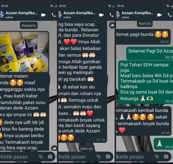 Love1Living's tweet photo. Puji Tuhan Yesus.
Alhamdulillah.
Paket Support utk Muhammad Azzam SDH di terima.
Terimakasih dan Tunduk Hormat utk semua Donatur yg terus mendukung Perjuangan Azzam.
Doa terbaik dr kami.
Tuhan Yesus Memberkati💜❤️ https://t.co/8hGrMioppm