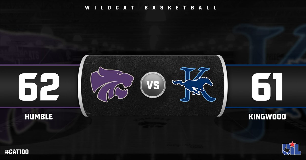 Humblebball's tweet photo. In a hard-fought matchup with tough, well-coached Kingwood Mustangs, your Wildcats secured a district win for the first time since January 2021! #CAT100 #BLEEDPURPLE @HumbleISD_HHS @HumbleISD_Ath https://t.co/s8zHJY93EN