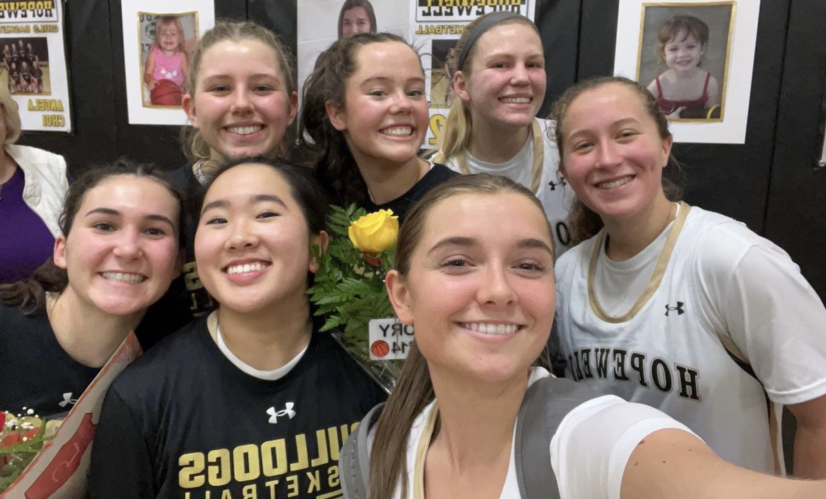 HVGBBall's tweet photo. Thank you to all who came out to support our HVGB Class of 2023 as we picked up a 57-20 win over Nottingham on Senior Night!  Led by Gillian Magner with 16 points!! https://t.co/rKv6vh4y1r