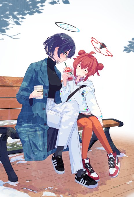 チヒマキ冬服 #ブルアカ 