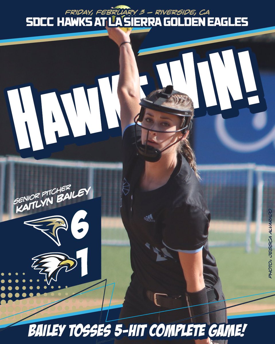 Hawks defeat La Sierra behind Kaitlyn Bailey’s complete game!!!! #talonsup