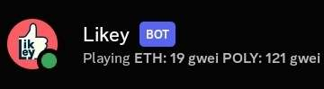 LikeyServices's tweet photo. NEW FEATURE!

Likey's status now shows the current gas prices on both ETH Mainnet and Polygon. https://t.co/0Ru8kNUgsM