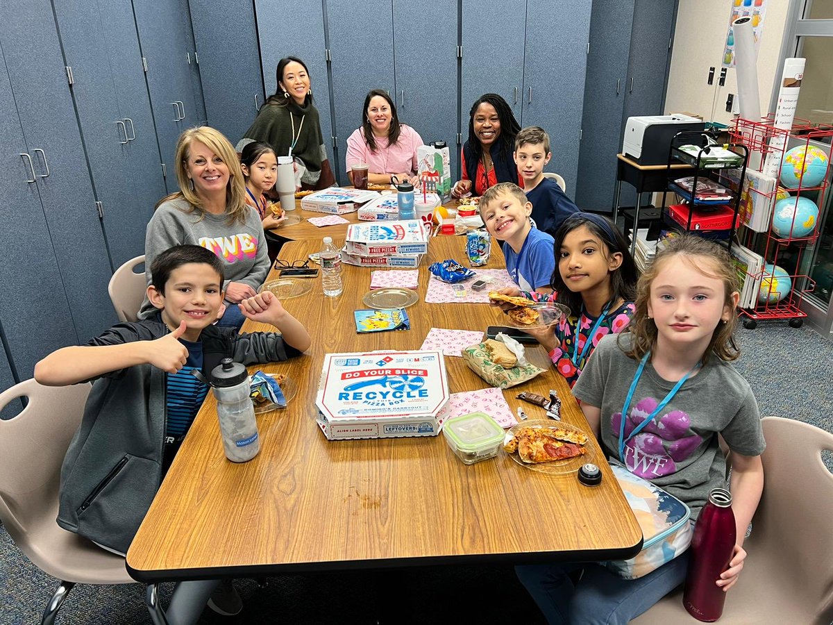 Ms. Sophia was our Teacher of the Day today. She did a job! Yummy pizza for all our third grade Teacher’s of the Day for working so hard. #twehowl
