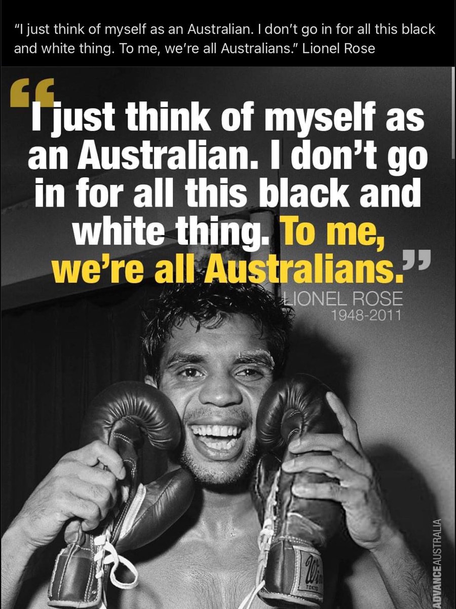 Perhaps Lionel Rose should be on the $5 note.

Or does he not fit the narrative?