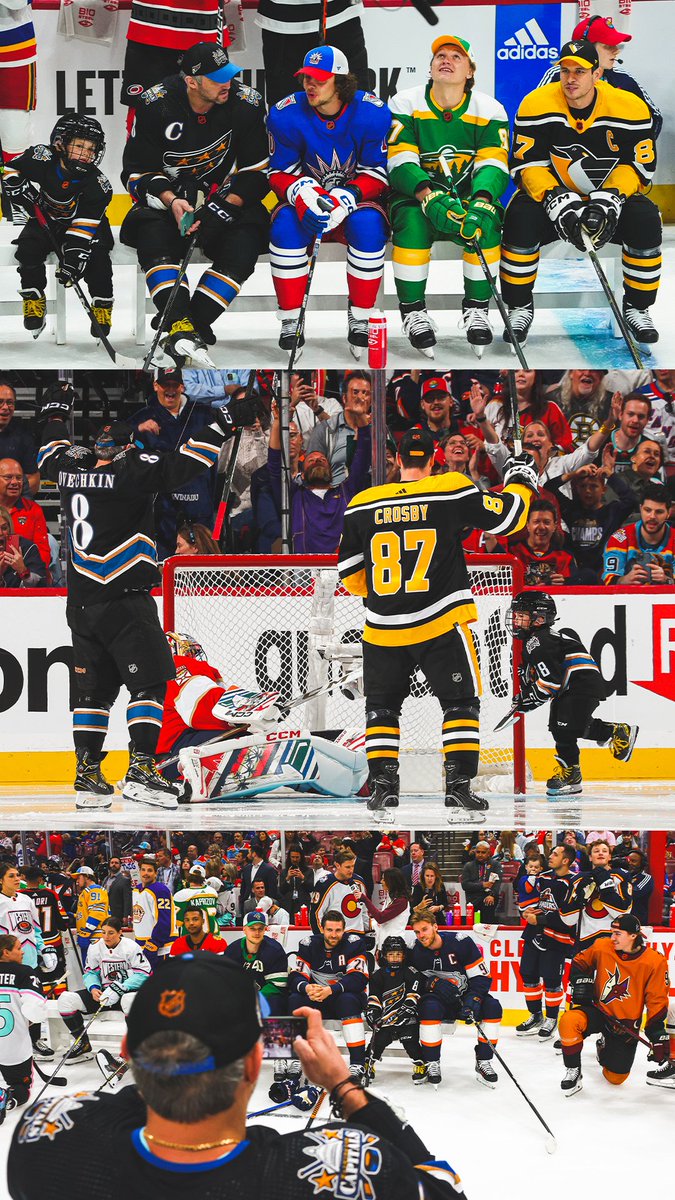 Capitals's tweet photo. #NHLAllStar 3 ⭐️'s of the night 
 
⭐️: #OviJr
⭐️⭐️: #OviJr 
⭐️⭐️⭐️: #OviJr https://t.co/MA0WfL9yZJ