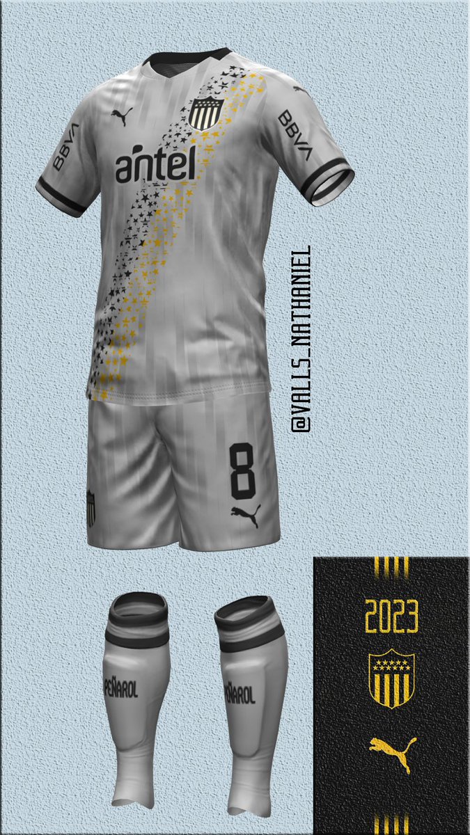 valls_nathaniel's tweet photo. Nueva indumentaria 
@OficialCAP
 2023😏
#PEÑAROL2023 #PEÑAROL #CASACAS #CASACAS2023 #INDUMENTARIADEPORTIVA #DISEÑO 
AWAY https://t.co/ASuzxSeBlA