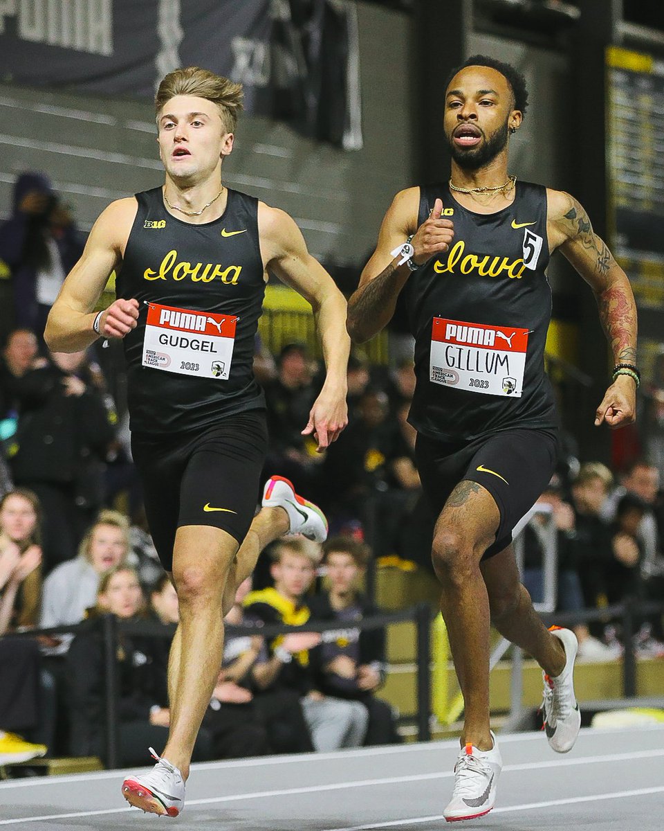Meyo Invite | 𝗥𝘂𝗻 𝗜𝘁 𝗨𝗽 💪

7️⃣ #Hawkeyes finish in the top-10 in the men's 600-meter race!

Iowa was led by 𝙅𝙪𝙡𝙞𝙚𝙣 𝙂𝙞𝙡𝙡𝙪𝙢 (1:17.53), Tyler Olson (1:17.79) and 𝙎𝙥𝙚𝙣𝙘𝙚𝙧 𝙂𝙪𝙙𝙜𝙚𝙡 (1:17.92), who finished 2-3-4, respectively.