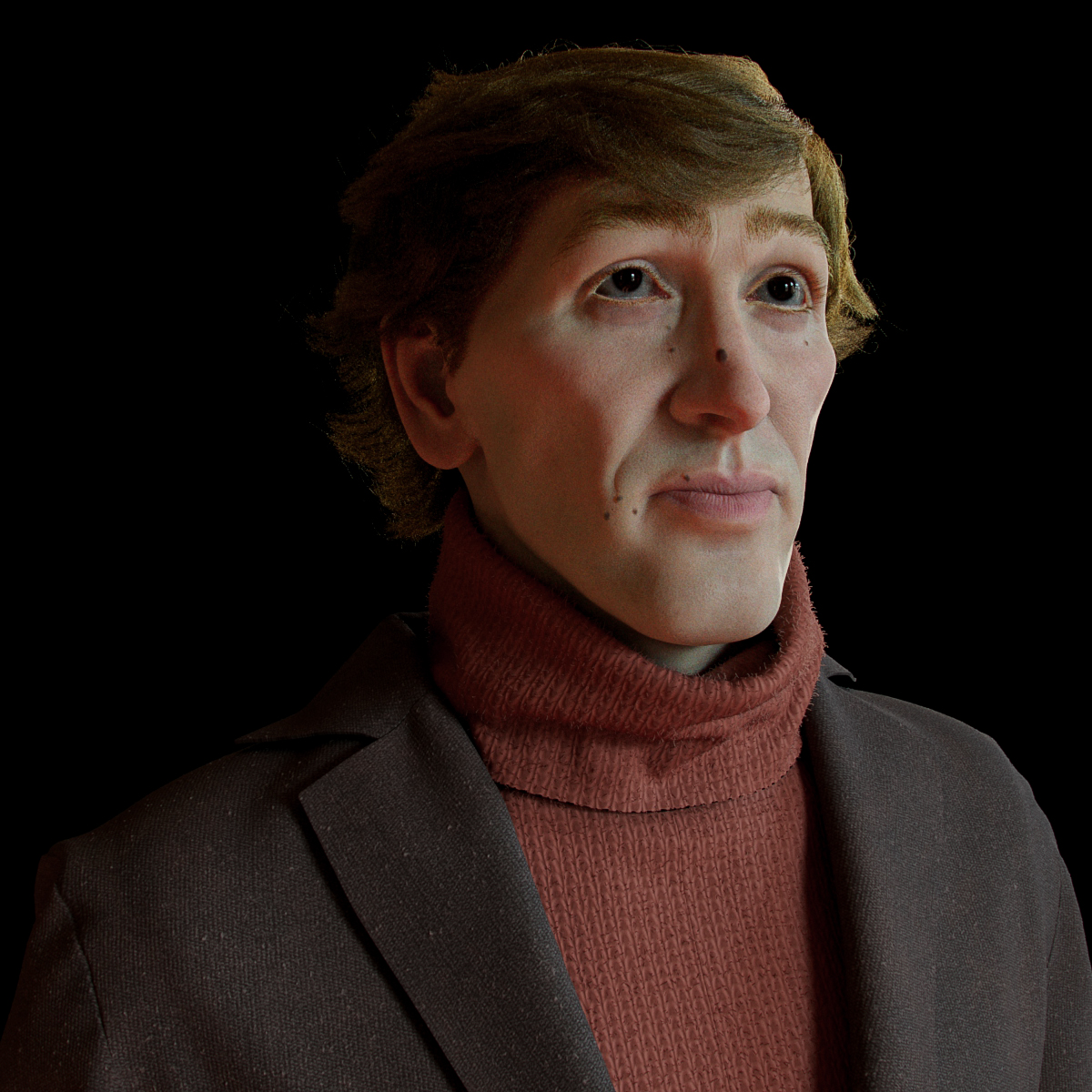 My latest work
Bobby Fischer #likeness sculpt
sculpting in #zbrush 
render and hair in #MAYA  and #arnoldrender