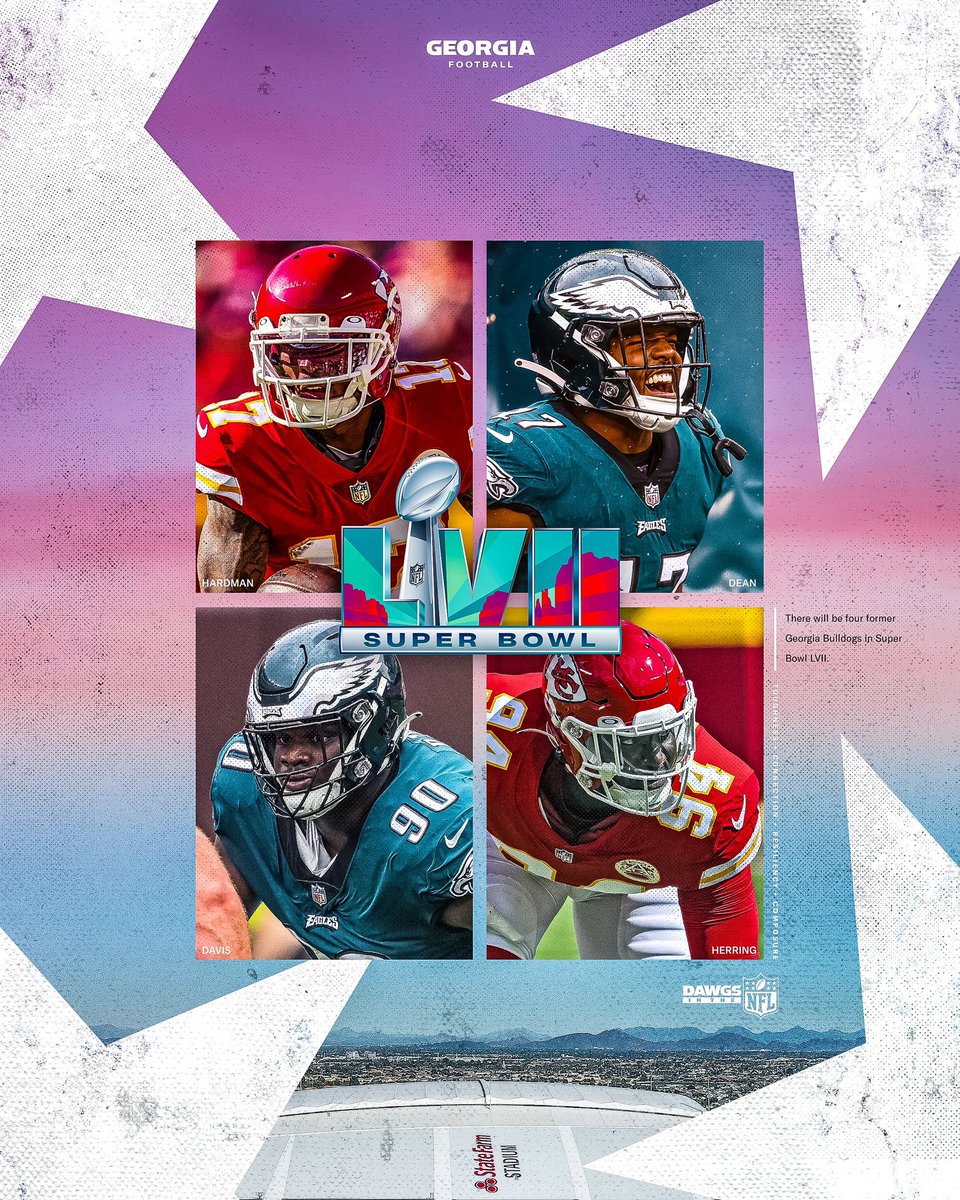 Super Bowl Dawgs 🐶

<a href="/MecoleHardman4/">Mecole Hardman Jr.</a> 
<a href="/NakobeDean/">Nakobe Dean🔝🔜</a> 
@jordanxdavis99  
<a href="/HerringMalik/">Malik Herring</a> 

#GoDawgs | #DawgsInTheNFL