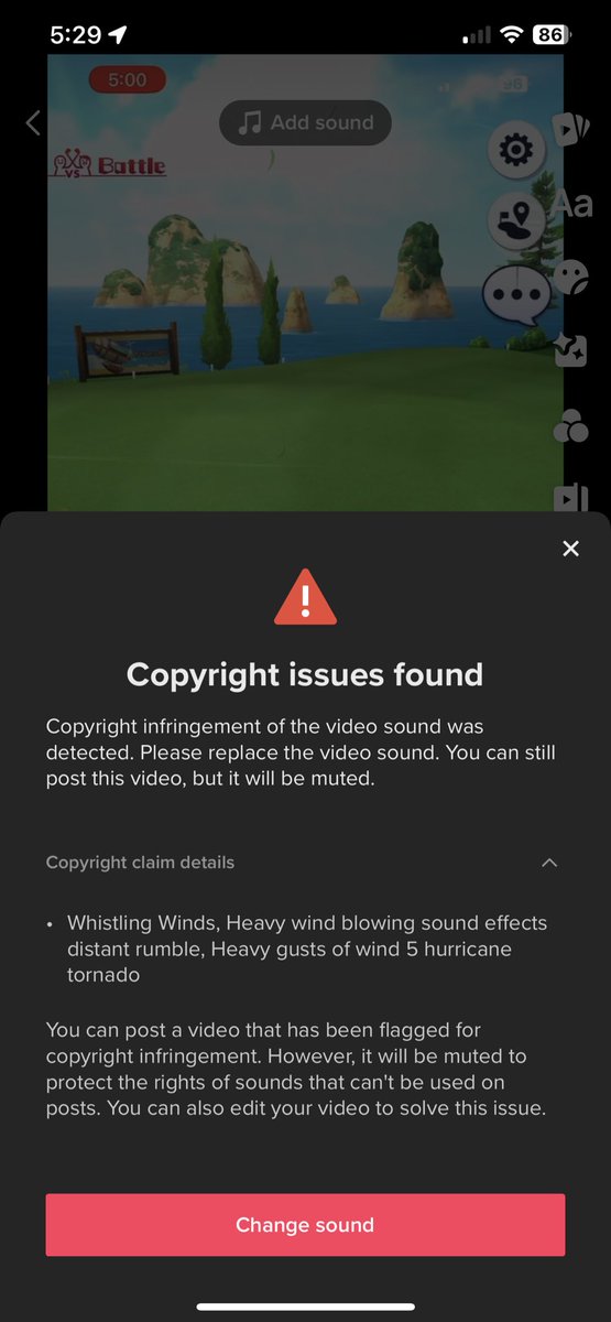 TheArdivian's tweet photo. @colopl_tech @colopl_pr Please add WIND slider in audio setting. Flagged on @TikTok. https://t.co/wt5JMzoato